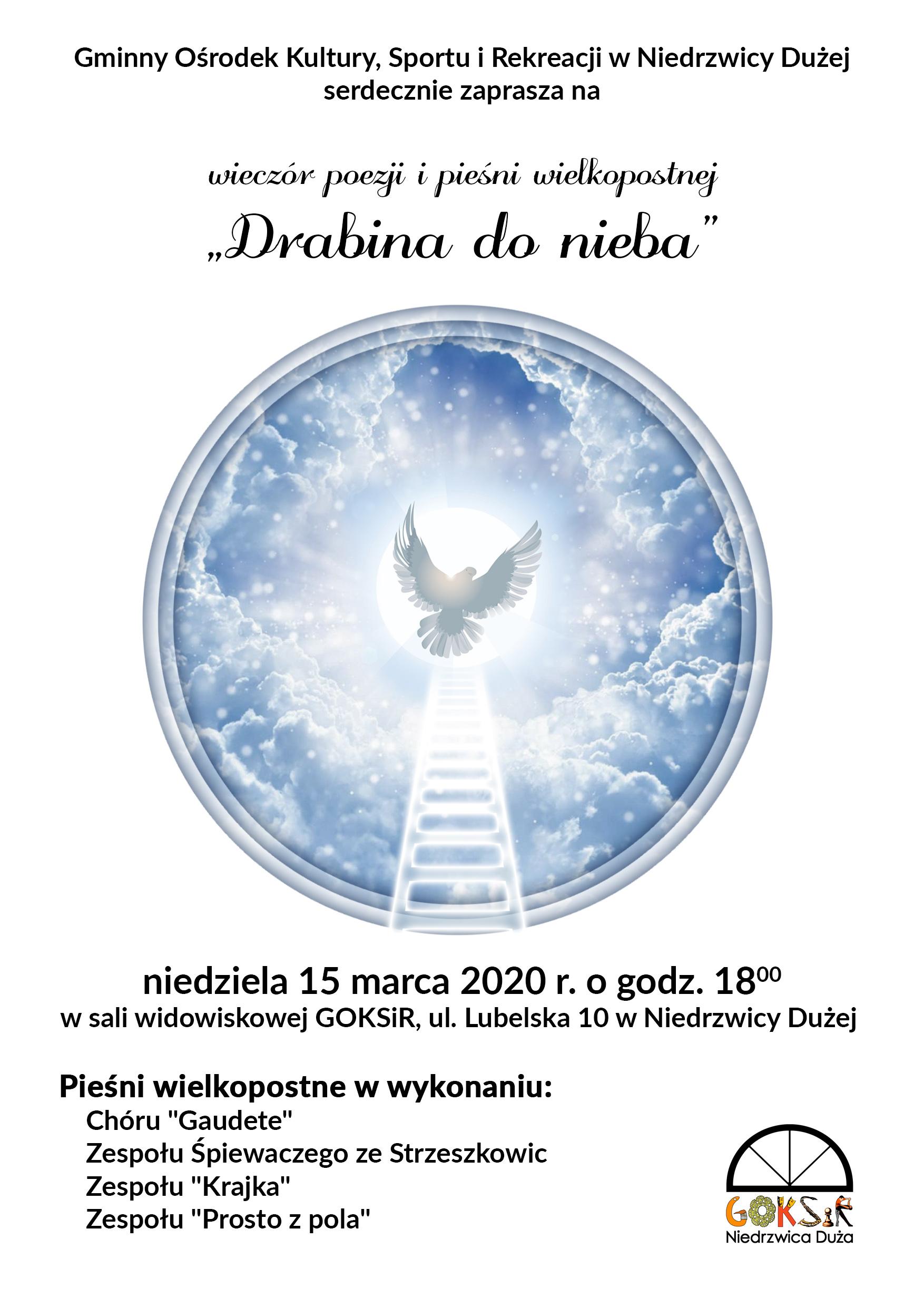 plakat drabina do nieba